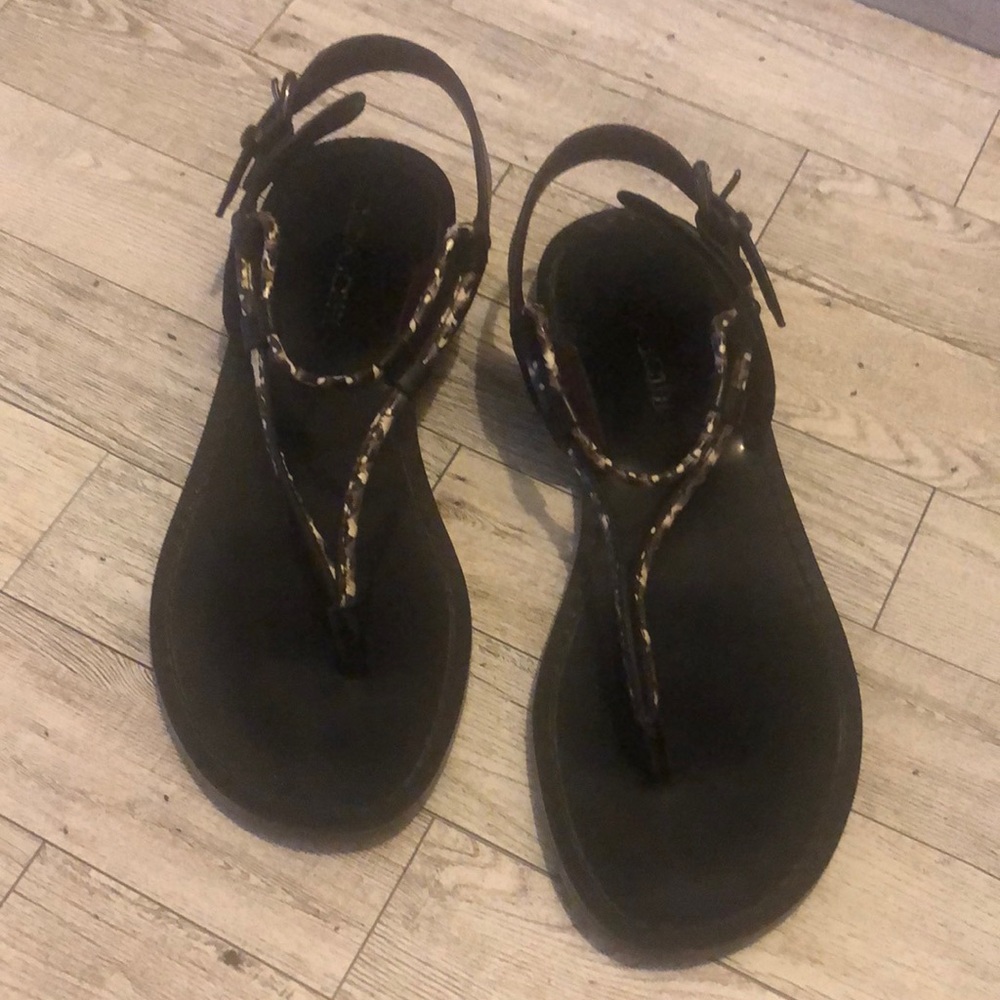Coach Clarkson Soft Leather/Snake Black/ Black White
